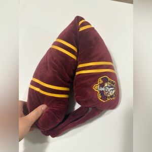Harry Potter travel neck pillow and blanket - unique pillow for gryffindor fan